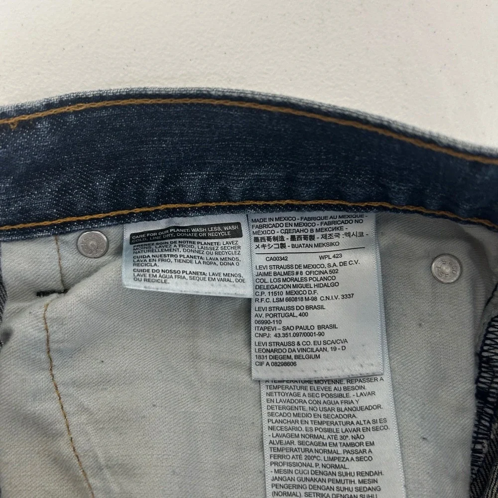 Levi's 559 Relaxed Straight Jeans Mens 48x30 Blue Medium Wash Denim 100% Cotton